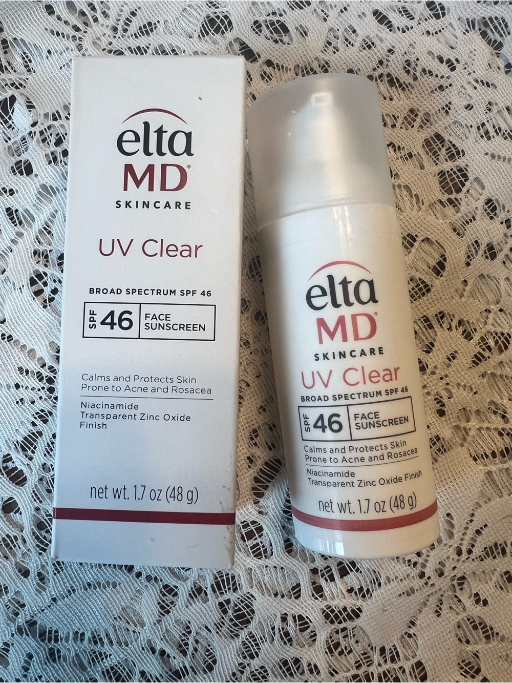 Elta MD in clear 46 spf sunscreen